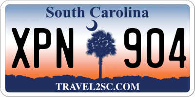 SC license plate XPN904
