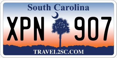 SC license plate XPN907