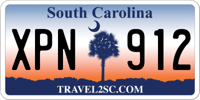 SC license plate XPN912