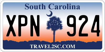 SC license plate XPN924