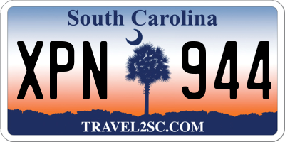 SC license plate XPN944