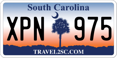 SC license plate XPN975
