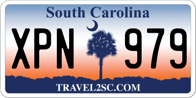 SC license plate XPN979