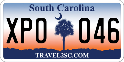 SC license plate XPO046