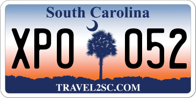 SC license plate XPO052