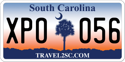 SC license plate XPO056