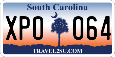 SC license plate XPO064