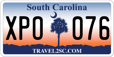 SC license plate XPO076