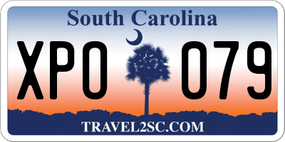 SC license plate XPO079