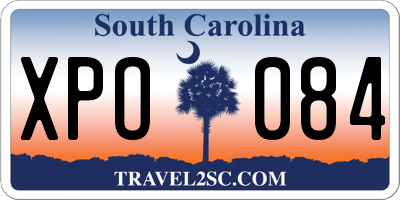 SC license plate XPO084