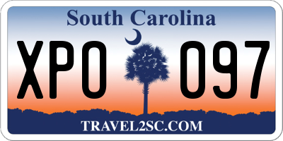 SC license plate XPO097