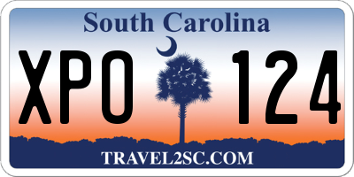 SC license plate XPO124