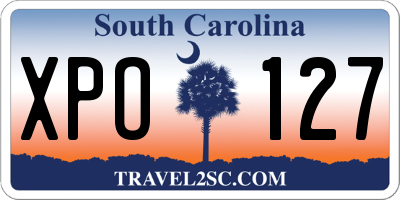 SC license plate XPO127