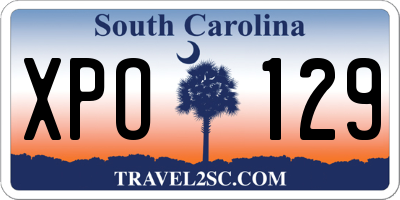 SC license plate XPO129