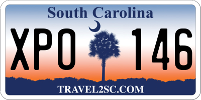SC license plate XPO146