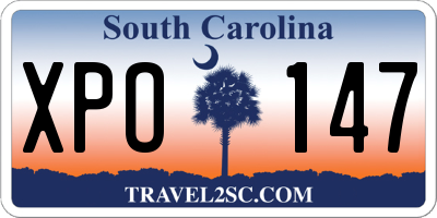 SC license plate XPO147