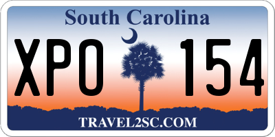SC license plate XPO154