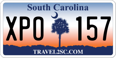 SC license plate XPO157