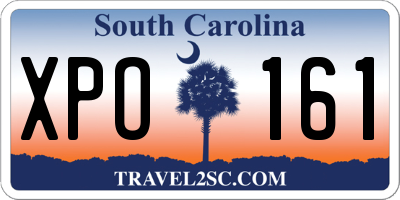 SC license plate XPO161