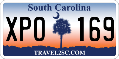 SC license plate XPO169