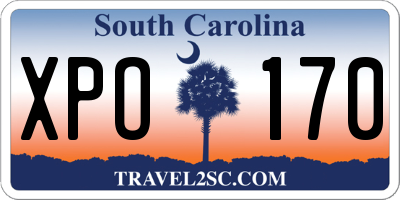 SC license plate XPO170