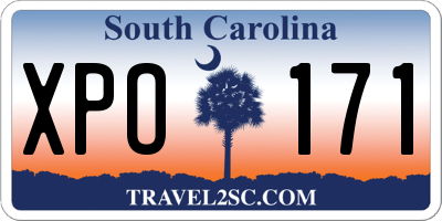 SC license plate XPO171