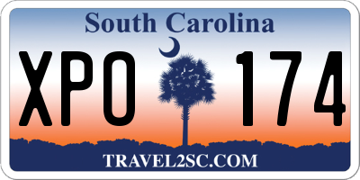 SC license plate XPO174