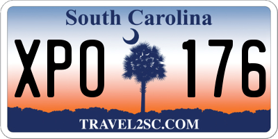SC license plate XPO176