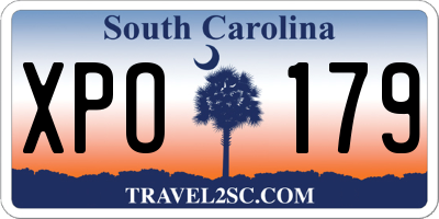 SC license plate XPO179