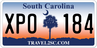 SC license plate XPO184