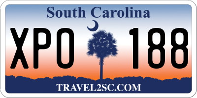 SC license plate XPO188