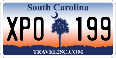 SC license plate XPO199