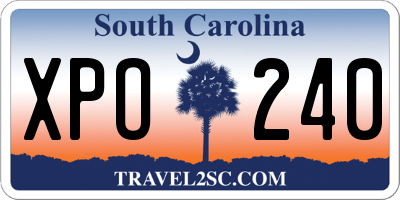 SC license plate XPO240