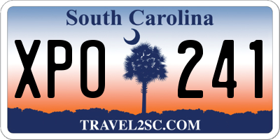 SC license plate XPO241