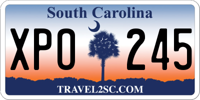 SC license plate XPO245