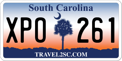 SC license plate XPO261