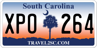 SC license plate XPO264