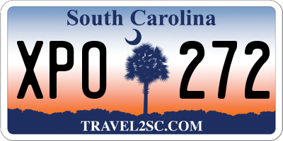 SC license plate XPO272