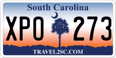 SC license plate XPO273
