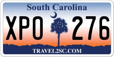 SC license plate XPO276