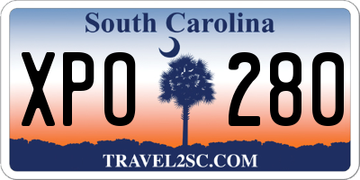 SC license plate XPO280
