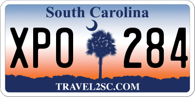 SC license plate XPO284