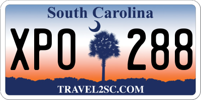 SC license plate XPO288