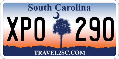SC license plate XPO290