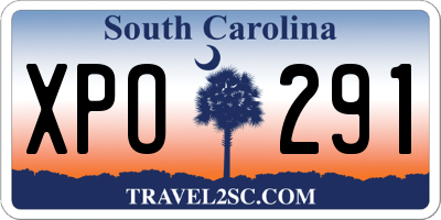 SC license plate XPO291