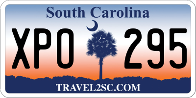 SC license plate XPO295
