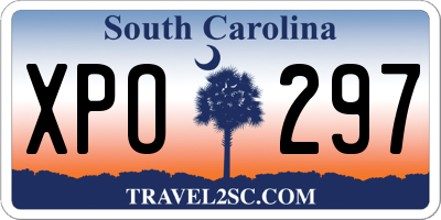 SC license plate XPO297