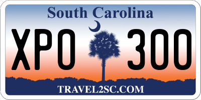 SC license plate XPO300