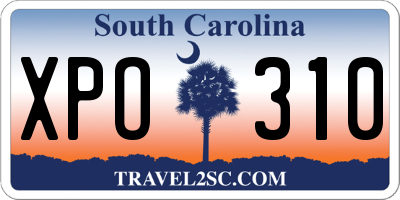 SC license plate XPO310
