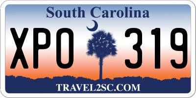 SC license plate XPO319